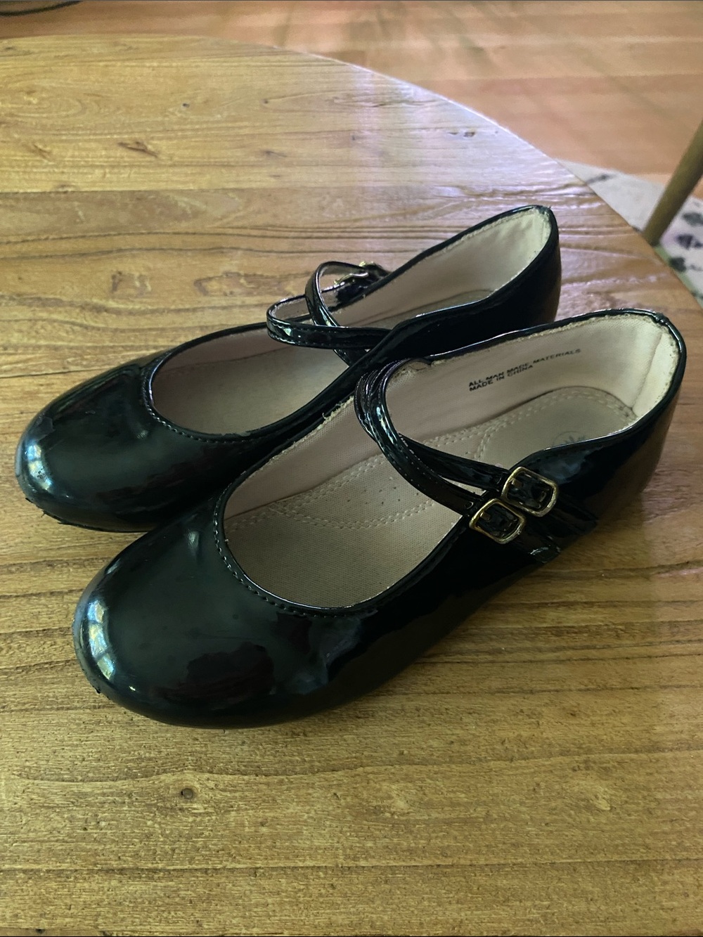 Girls Black Patent Mary Jane Dress Shoes